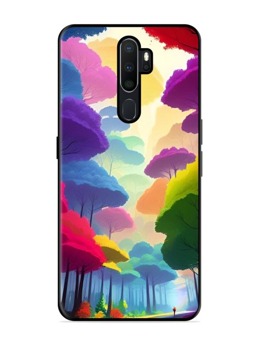 Rainbow Road Glossy Soft Edge Case for Oppo A5 (2020) Chachhi