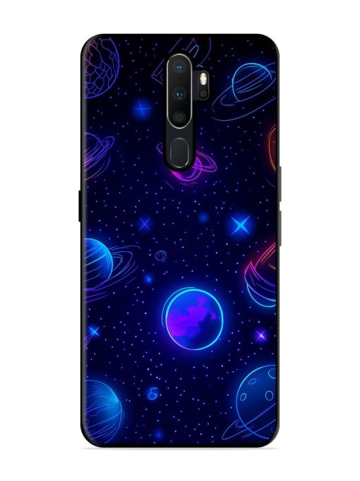 Neon Cosmos Glossy Soft Edge Case for Oppo A5 (2020) Chachhi