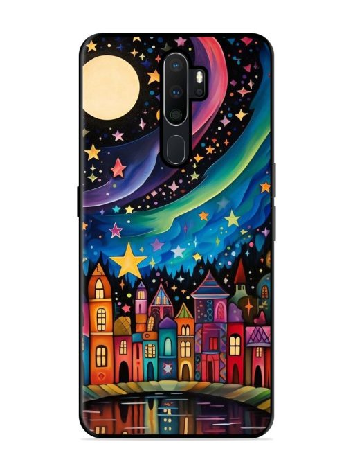 Starlit Village Glossy Soft Edge Case for Oppo A5 (2020) Chachhi