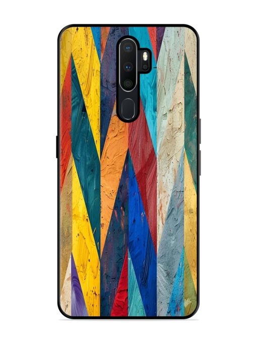 Abstract Tapestry Glossy Soft Edge Case for Oppo A5 (2020) Chachhi