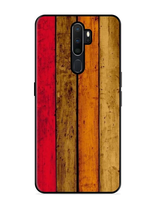 Colorful Woodgrain Glossy Soft Edge Case for Oppo A5 (2020)