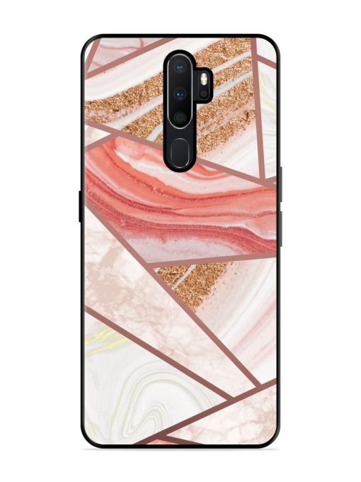 Rosy Mosaic Glossy Soft Edge Case for Oppo A5 (2020) Chachhi