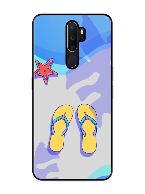 Sandy Toes And Salty Seas Glossy Soft Edge Case for Oppo A5 (2020) Chachhi