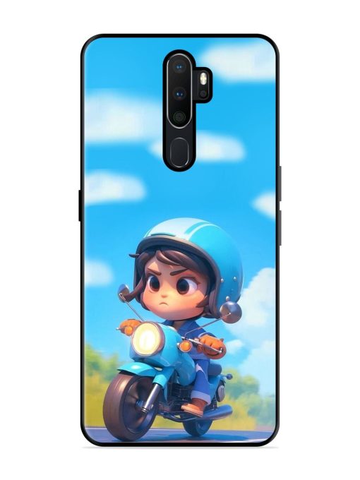 Little Rider Glossy Soft Edge Case for Oppo A5 (2020) Chachhi