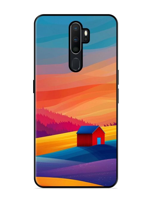 Sunset Solitude Glossy Soft Edge Case for Oppo A5 (2020) Chachhi