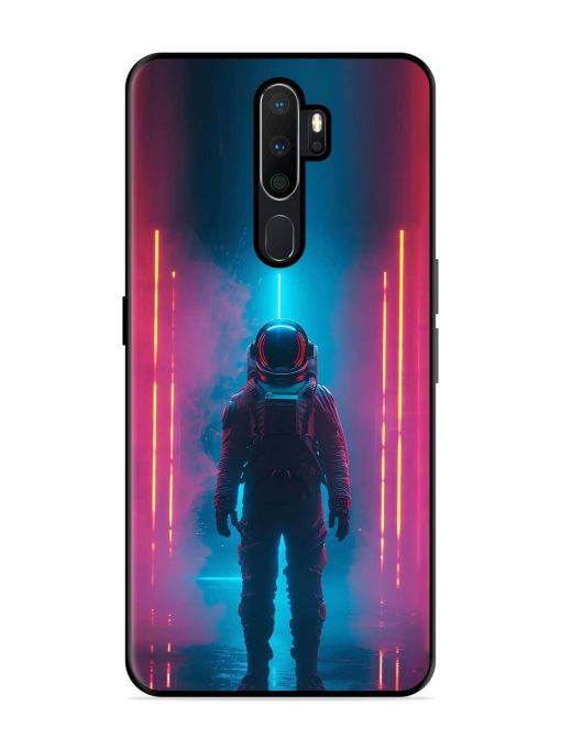 Neon Astronaut Glossy Soft Edge Case for Oppo A5 (2020)