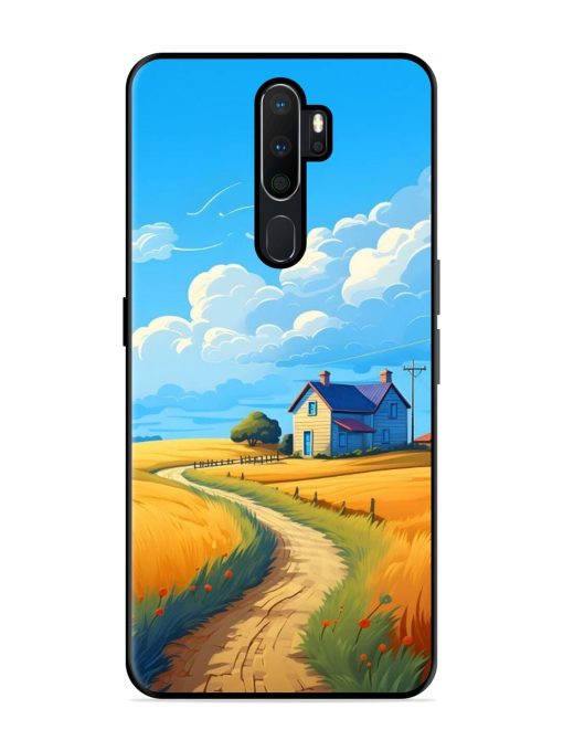 Countryside Cottage Glossy Soft Edge Case for Oppo A5 (2020) Chachhi