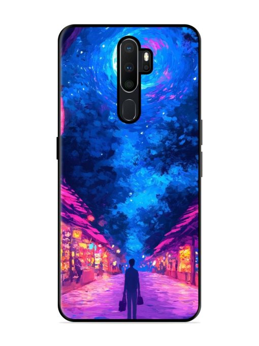 Neon Nightscape Glossy Soft Edge Case for Oppo A5 (2020)