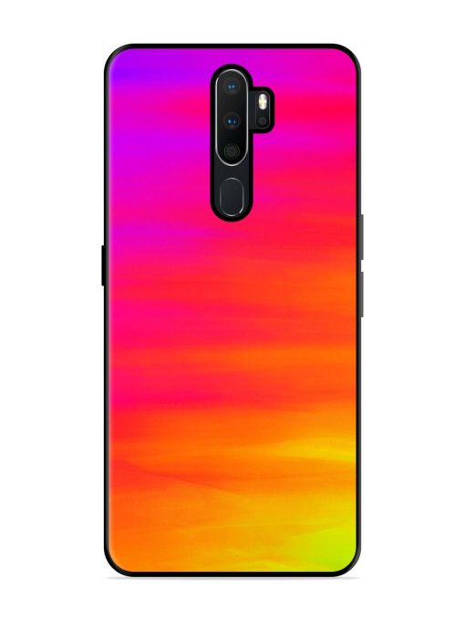 Neon Horizon Glossy Soft Edge Case for Oppo A5 (2020) Chachhi