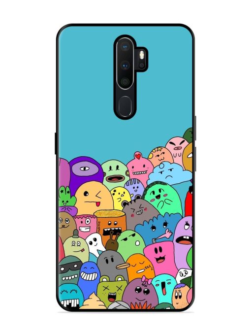 Monster Mash Glossy Soft Edge Case for Oppo A5 (2020) Chachhi