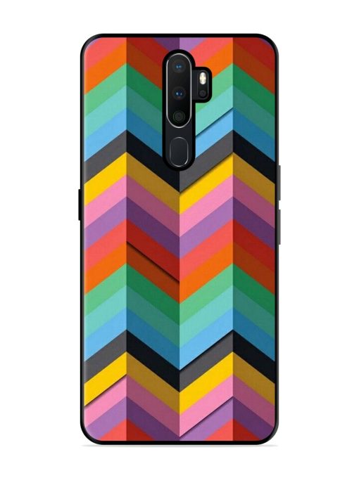 Colorful Zigzag Glossy Soft Edge Case for Oppo A5 (2020) Chachhi