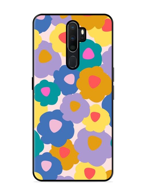 Flower Power Glossy Soft Edge Case for Oppo A5 (2020) Chachhi