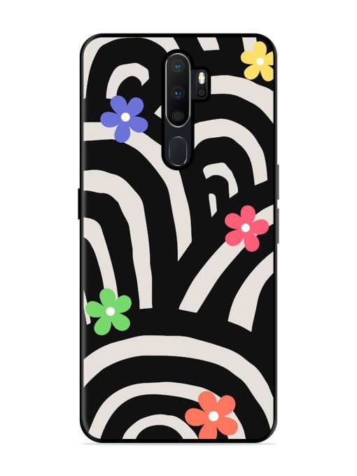 Rainbow Arcs Glossy Soft Edge Case for Oppo A5 (2020) Chachhi