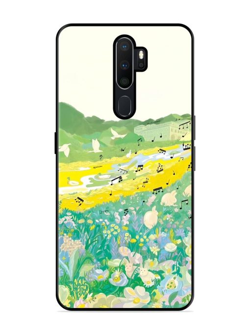 Melody In Bloom Glossy Soft Edge Case for Oppo A5 (2020) Chachhi