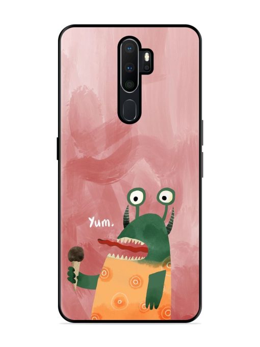 Hungry Monster Glossy Soft Edge Case for Oppo A5 (2020) Chachhi