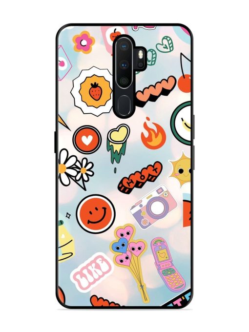 Cheerful Glossy Soft Edge Case for Oppo A5 (2020) Chachhi