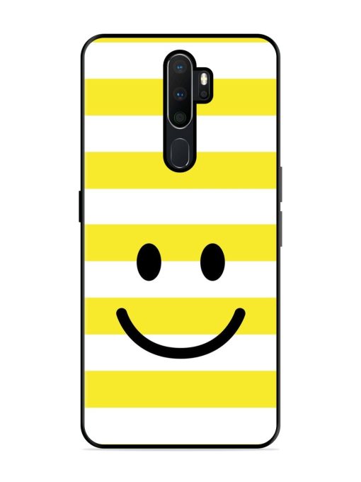 Smiling Stripes Glossy Soft Edge Case for Oppo A5 (2020) Chachhi