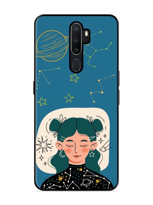 Cosmic Daydreamer Glossy Soft Edge Case for Oppo A5 (2020) Chachhi