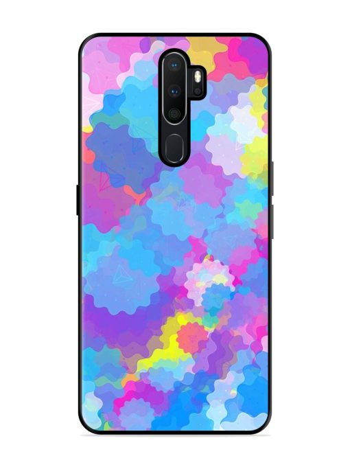 Psychedelic Cloud Burst Glossy Soft Edge Case for Oppo A5 (2020) Chachhi