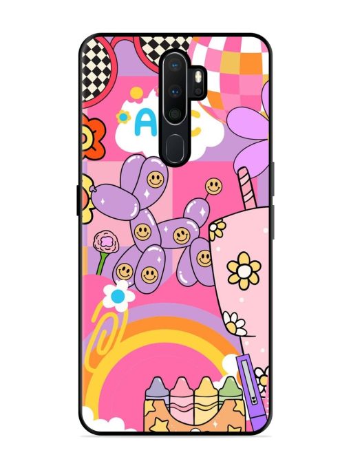 Whimsical Y2K Chaos Glossy Soft Edge Case for Oppo A5 (2020) Chachhi