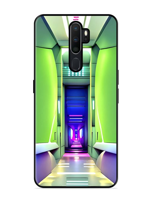 Neon Corridor Glossy Soft Edge Case for Oppo A5 (2020)