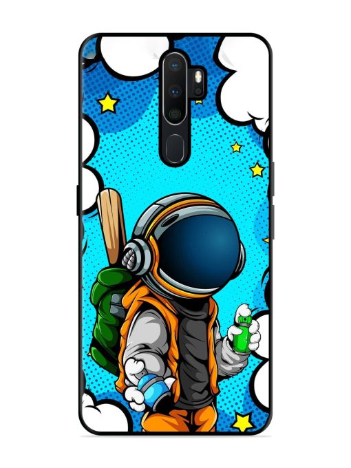 Space Graffiti Artist Glossy Soft Edge Case for Oppo A5 (2020)