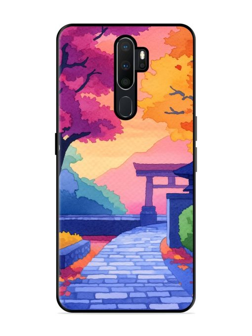 Autumnal Serenity Glossy Soft Edge Case for Oppo A5 (2020) Chachhi