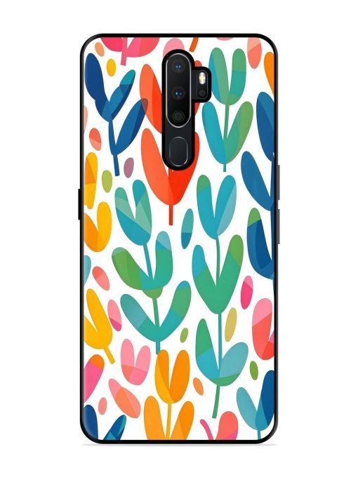 Rainbow Of Blooms Glossy Soft Edge Case for Oppo A5 (2020) Chachhi