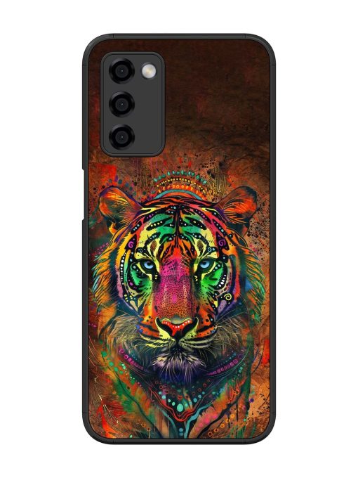 Cosmic Tiger Glossy Soft Edge Case for Oppo A53S (5G) Chachhi