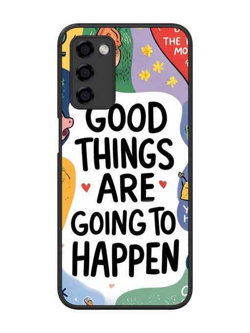 Uplifting Scribbles Glossy Soft Edge Case for Oppo A53S (5G) Chachhi