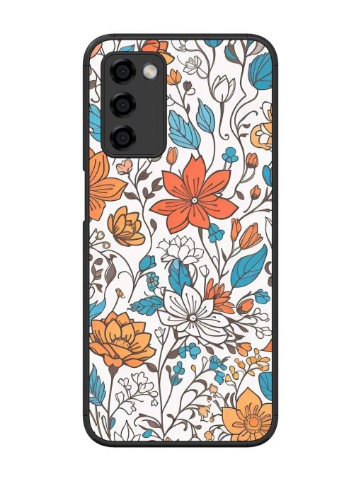 Floral Symphony Glossy Soft Edge Case for Oppo A53S (5G) Chachhi