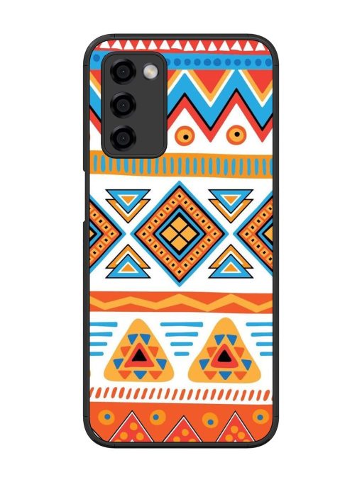 Vibrant Tribal Pattern Glossy Soft Edge Case for Oppo A53S (5G) Chachhi