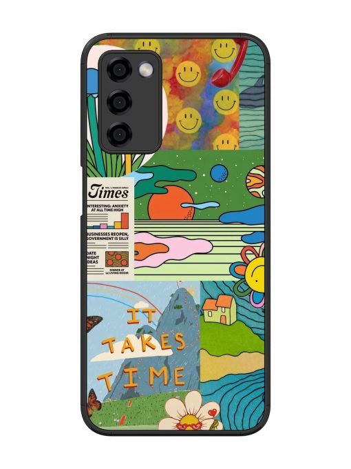 Groovy Vibes Glossy Soft Edge Case for Oppo A53S (5G) Chachhi