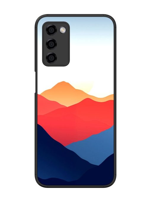 Sunset Peaks Glossy Soft Edge Case for Oppo A53S (5G) Chachhi