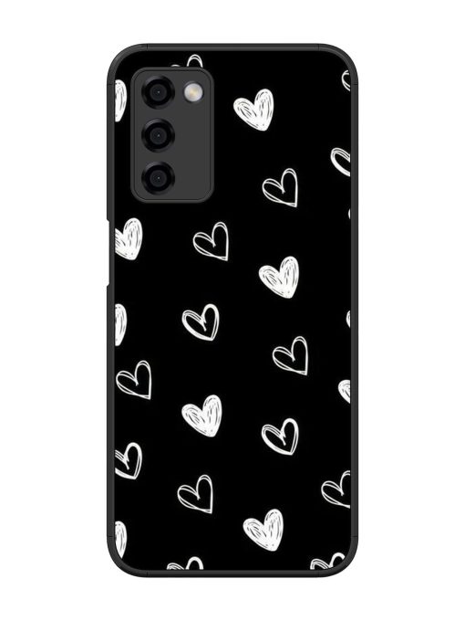 Scattered Hearts Glossy Soft Edge Case for Oppo A53S (5G) Chachhi