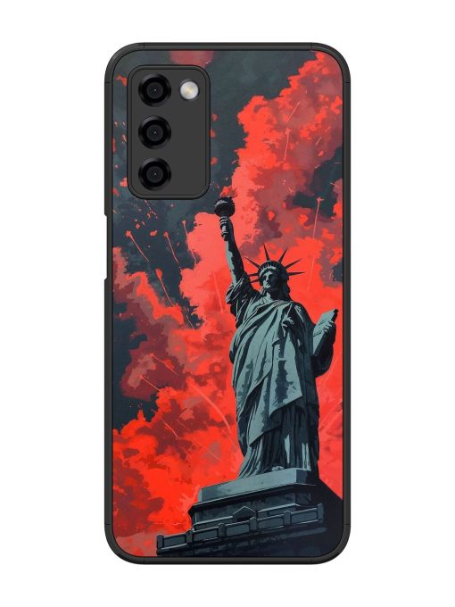 Lady Liberty'S Firework Finale Glossy Soft Edge Case for Oppo A53S (5G) Chachhi