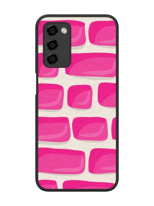 Pink Brick Wall Glossy Soft Edge Case for Oppo A53S (5G) Chachhi