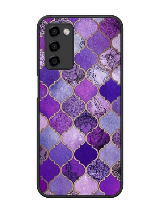 Purple Mosaic Magic Glossy Soft Edge Case for Oppo A53S (5G) Chachhi