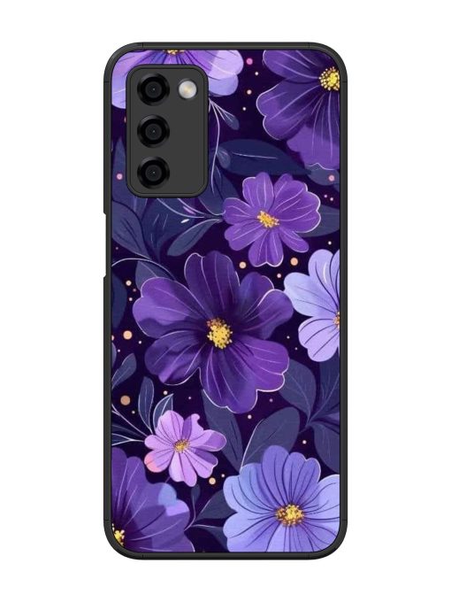 Purple Paradise Glossy Soft Edge Case for Oppo A53S (5G) Chachhi