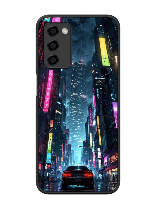 Neon Nightscape Glossy Soft Edge Case for Oppo A53S (5G) Chachhi