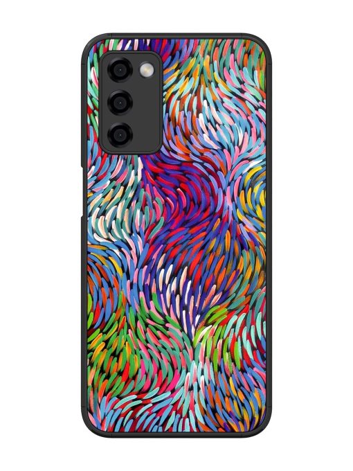 Vibrant Waves Glossy Soft Edge Case for Oppo A53S (5G) Chachhi