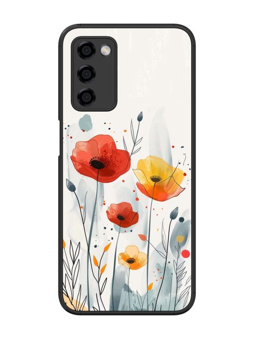 Poppy Fields Glossy Soft Edge Case for Oppo A53S (5G) Chachhi