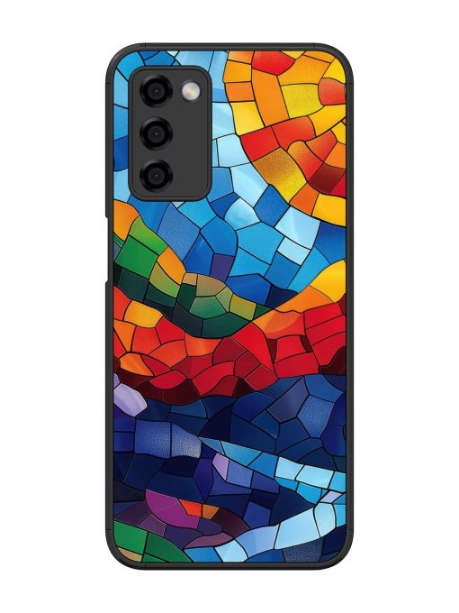 Mosaic Sunset Glossy Soft Edge Case for Oppo A53S (5G) Chachhi