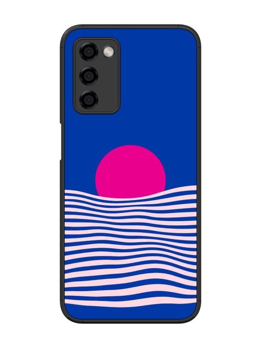 Pink Sunset Over Blue Waves Glossy Soft Edge Case for Oppo A53S (5G) Chachhi