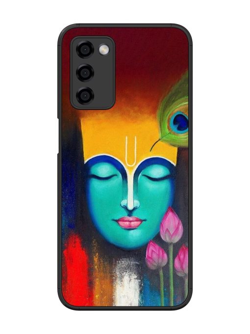 Divine Tranquility: The Face Of Krishna Glossy Soft Edge Case for Oppo A53S (5G) Chachhi