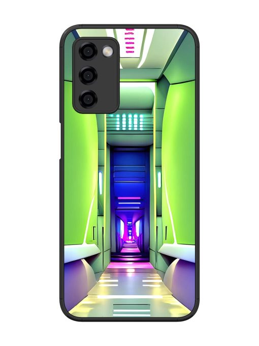 Neon Corridor Glossy Soft Edge Case for Oppo A53S (5G) Chachhi