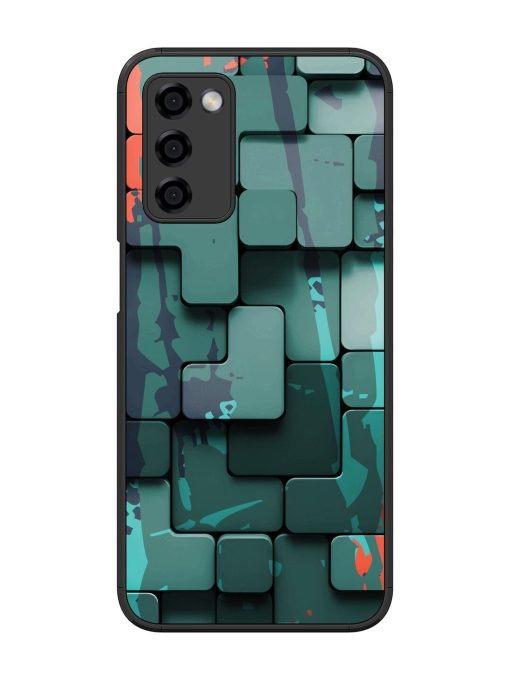 Abstract Geometric Mosaic Glossy Soft Edge Case for Oppo A53S (5G) Chachhi