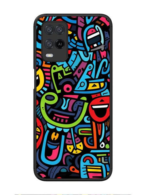 Doodlephoria Glossy Soft Edge Case for Oppo A54 Chachhi