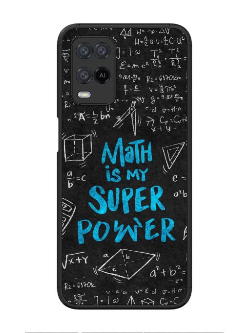 Math Magic Glossy Soft Edge Case for Oppo A54 Chachhi