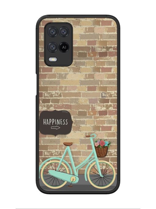 Pedaling Towards Happiness Glossy Soft Edge Case for Oppo A54 Chachhi